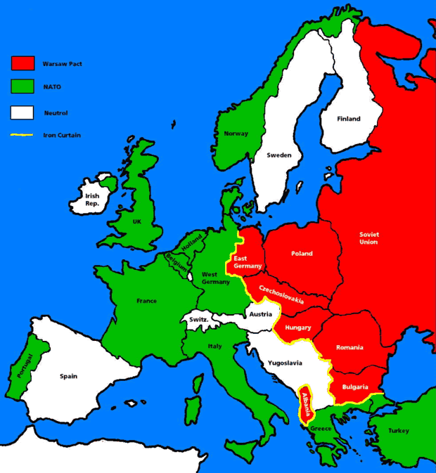 Европа после 1945. год. (хладни рат)